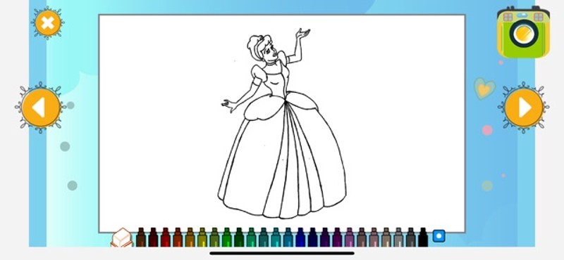 Princess Coloring Book Fun App Image
