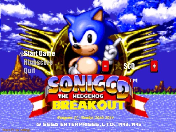 Sonic CD Breakout screenshot