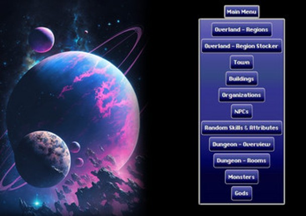 The Travail Saga World Creation Toolkit screenshot