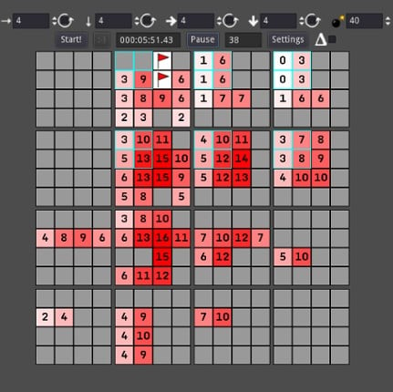 4D Minesweeper screenshot