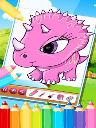 Dinosaur Dragon Coloring Book : Dino Drawing, Animal Paint And Color screenshot