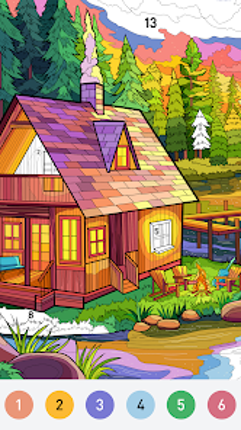 Farm Color - Paint by number screenshot
