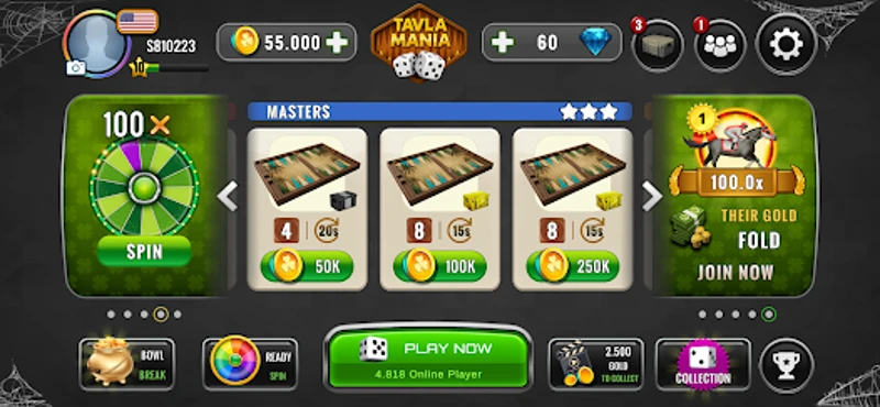 Backgammon Mania - Online screenshot