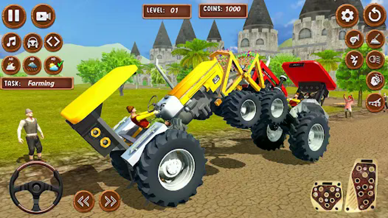 Tractor Game 3d Indian Farming screenshot