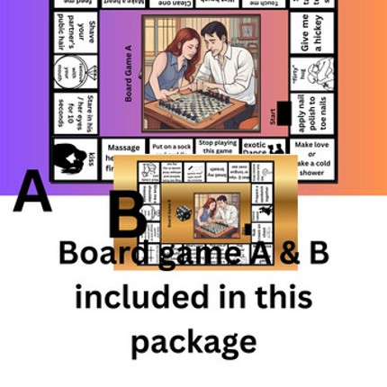 Large Print Trivia Couple Love Game Image