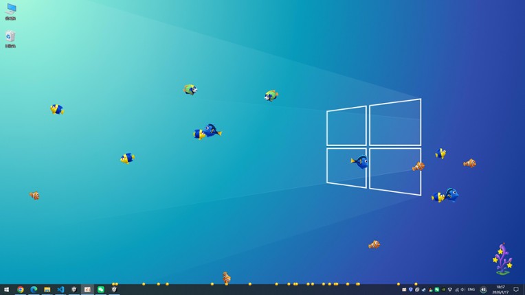 Screen Fish:Desk Water World screenshot