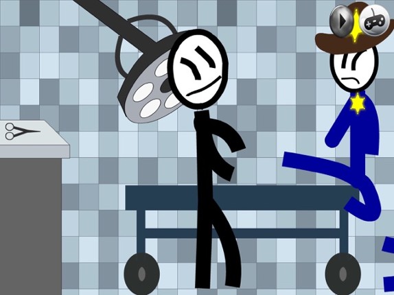 Stickman Prison Fighting Image