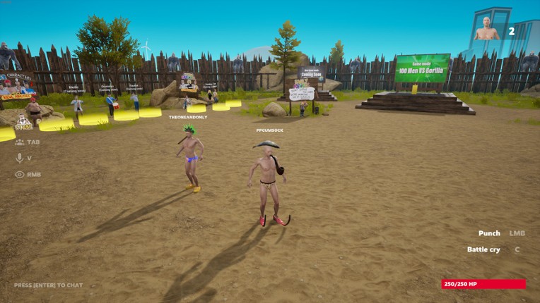 100 Men vs 1 Gorilla screenshot