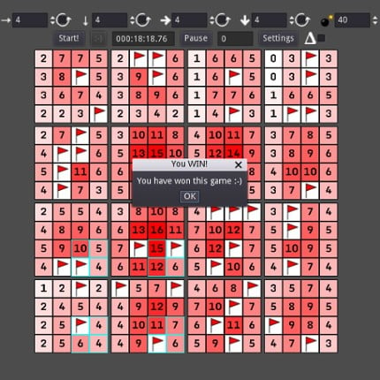 4D Minesweeper screenshot