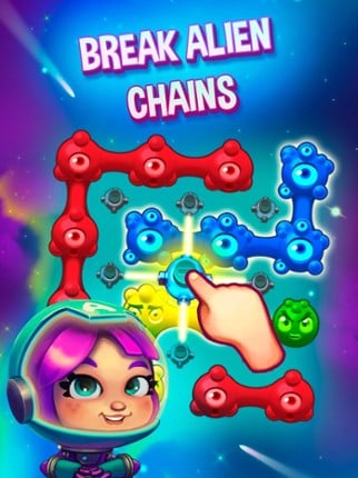 Aliens in Chains Space Puzzle screenshot