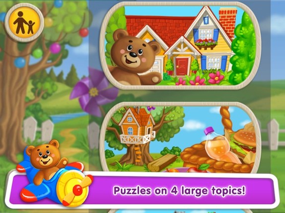 Baby Puzzles for Kids: Learn Words in 5 Languages Image