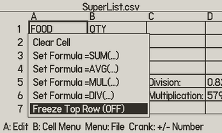 crankySheets screenshot