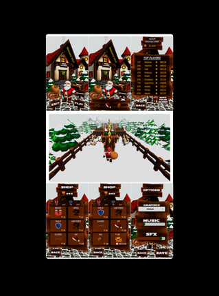 Winter Games : Santa jumping game screenshot