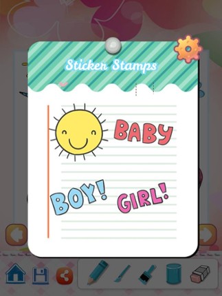 Little Unicorn Drawing Coloring Book - Cute Caricature Art Ideas pages for kids screenshot