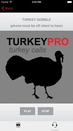 REAL Turkey Calls for Turkey Callin BLUETOOTH COMPATIBLE screenshot