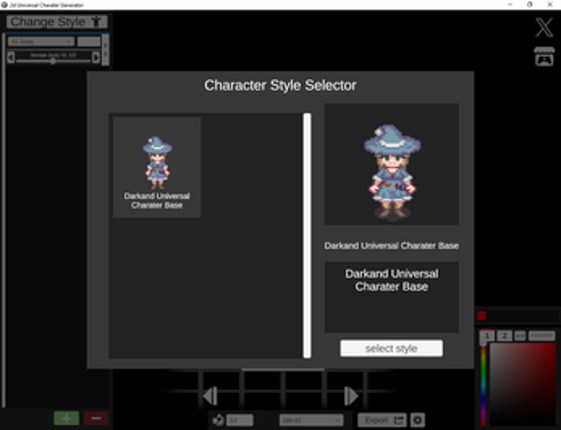 Universal 2d Charater Creator screenshot