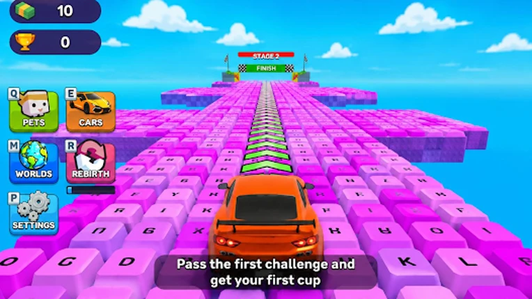 Obby Supercar Race Keyboard Image