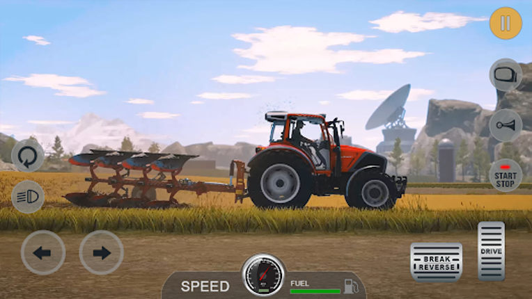 Village Driving Tractor Games Image
