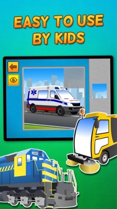 Kids &amp; Play Cars, Trucks, Emergency &amp; Construction Vehicles Puzzles – Free screenshot