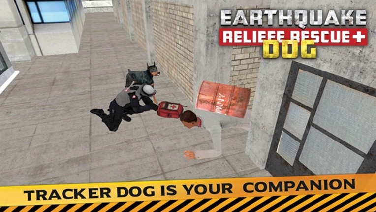 Earthquake Relief & Rescue Simulator : Play the rescue sniffer dog to Help earthquake victims. screenshot