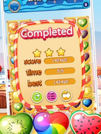 Fruit Heart Sweet Charm Heroes 3 Match Valentine Day screenshot