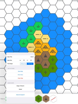 Hex Map Maker screenshot