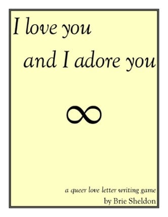 I love you and I adore you Game Cover