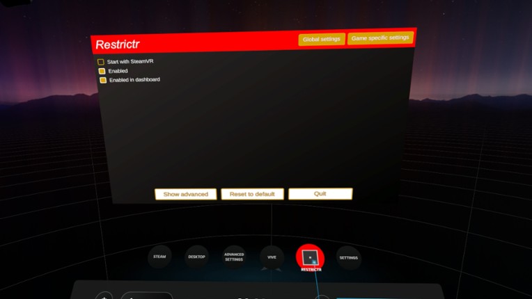 Restrictr screenshot