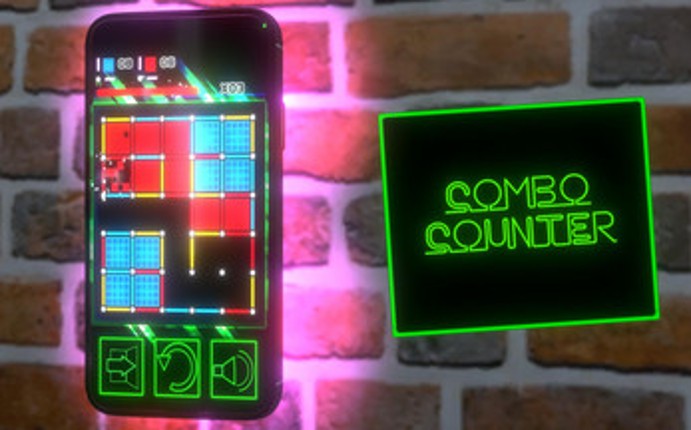 Dots And Boxes Neon Timbiriche Image