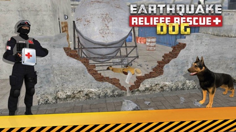 Earthquake Relief & Rescue Simulator : Play the rescue sniffer dog to Help earthquake victims. screenshot