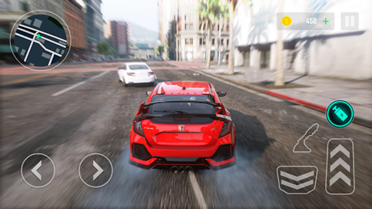 Civic City Driving: Honda Car Image