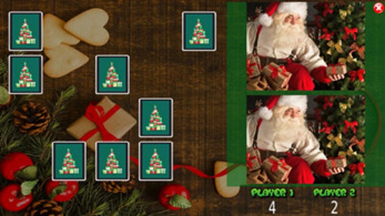 All Christmas Pairs Memory Game screenshot