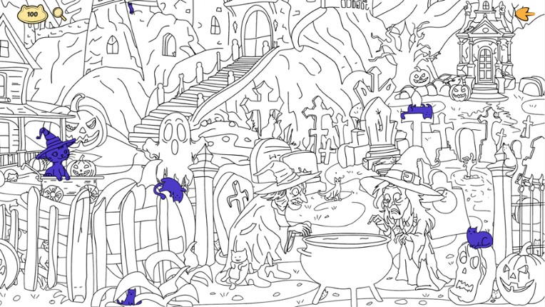 Halloween Filled With Cats screenshot