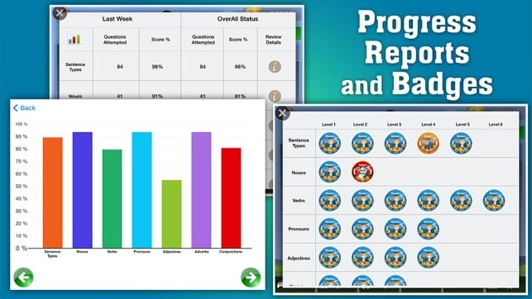 4th Grade Grammar - English grammar exercises fun game by ClassK12 [Lite] Image