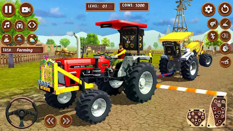 Tractor Game 3d Indian Farming screenshot
