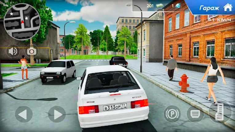 Lada 2113 Russian City Driving Image