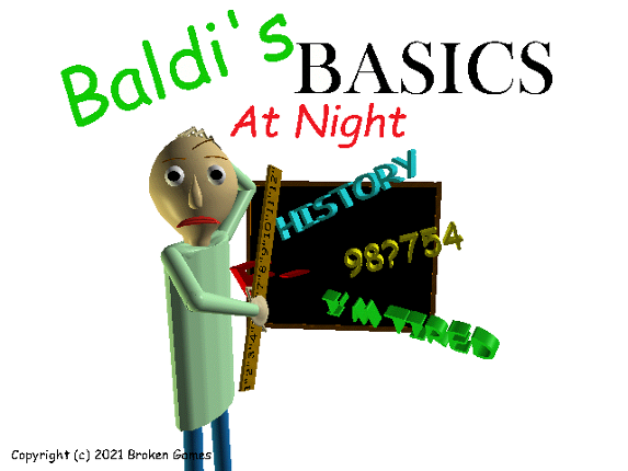 Baldi's Basics At Night Game Cover