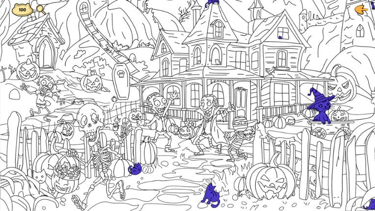 Halloween Filled With Cats screenshot