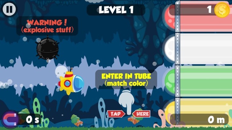 Little rainbow submarine run screenshot