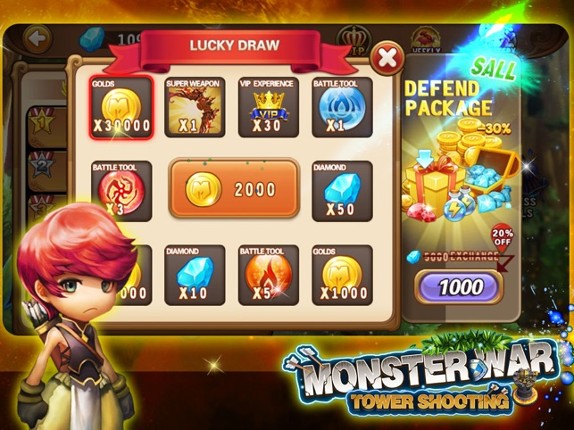 Monster War(Tower Shooting)-Shoot Game screenshot