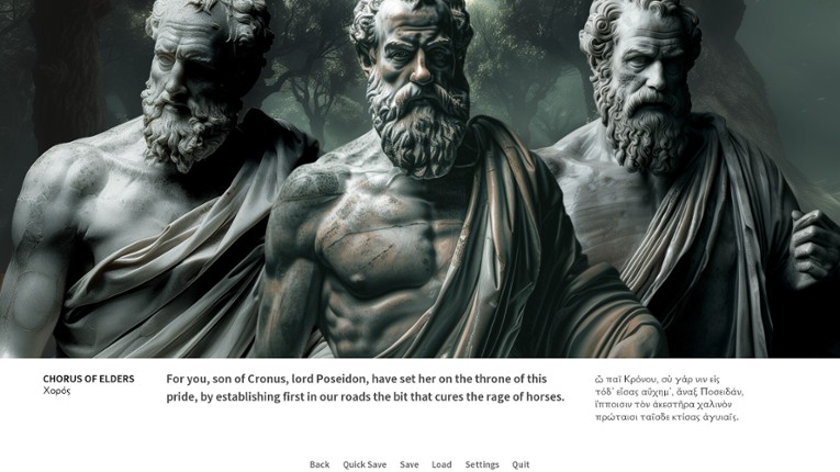 Oedipus/Antigone screenshot