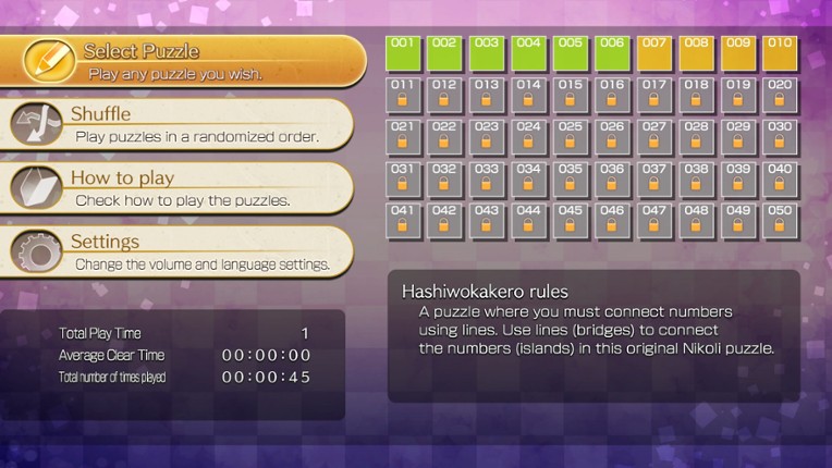 Puzzle by Nikoli W Hashiwokakero (Windows) Image