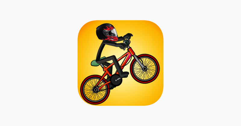 Stick-man BMX : Trials Game Cover