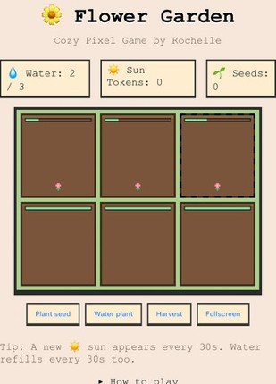 Flower Garden - Cosy Pixel Game by Rochelle Image