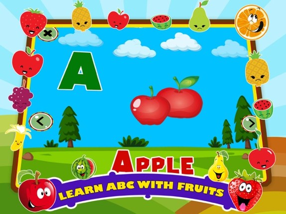 Fruit Names Alphabet ABC Games screenshot