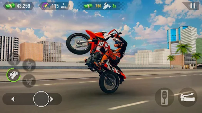 Wheelie Stunt Moto Ride Master Image