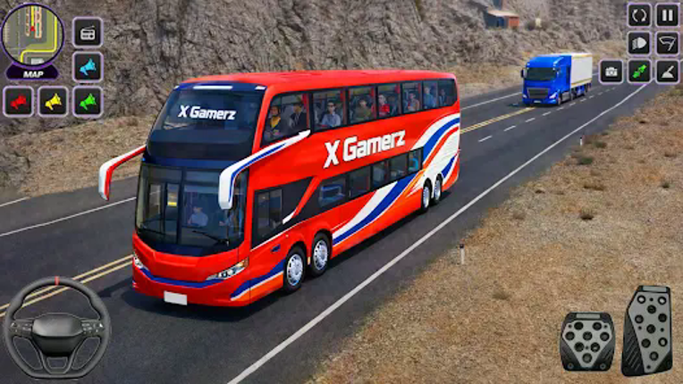 City Coach Bus -Bus Driving 3d Image