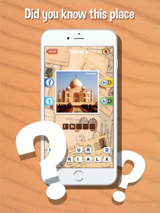 Landmark quiz game 2 Guess where picture was taken screenshot