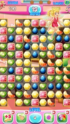 Match 3 jelly fruit crush game screenshot