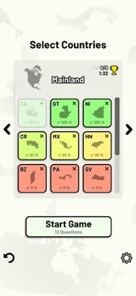 North American Countries Quiz screenshot